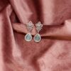 mint green drop earrings