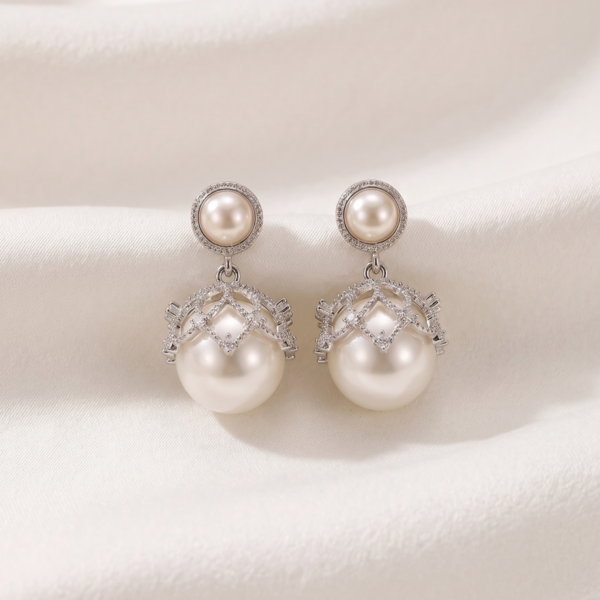 Drop Earrings - Pearl