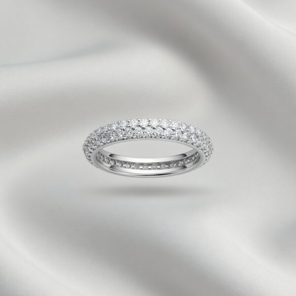 Silver Ring - Two row Band
