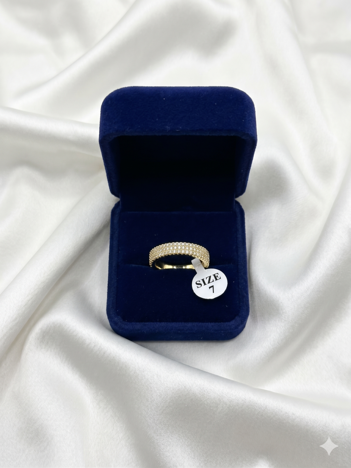 Gold Ring - Three Row Band