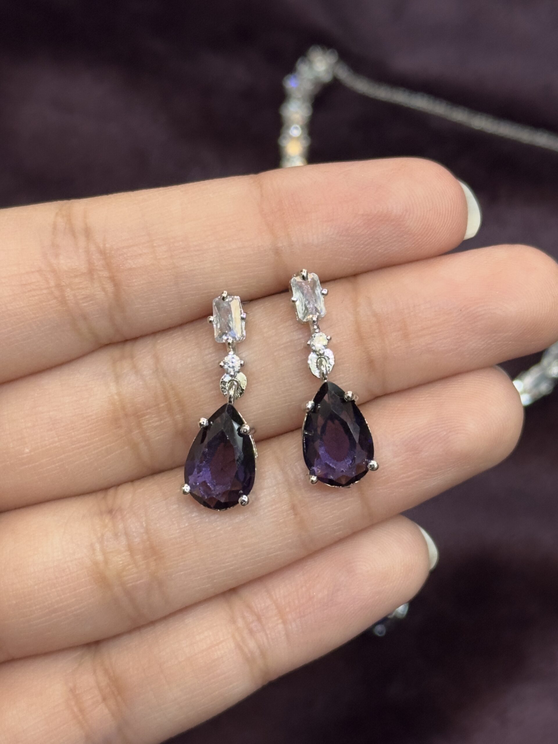 Necklace set - Plum - Image 3