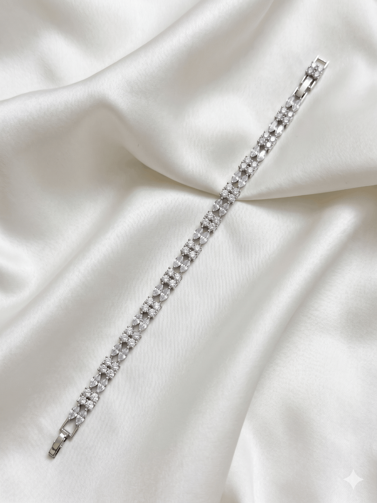 Bracelet - Double Crystal Row