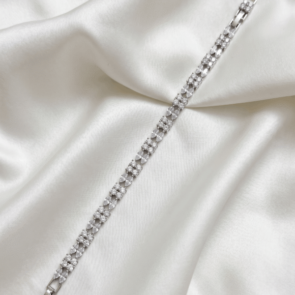 Bracelet - Double Crystal Row