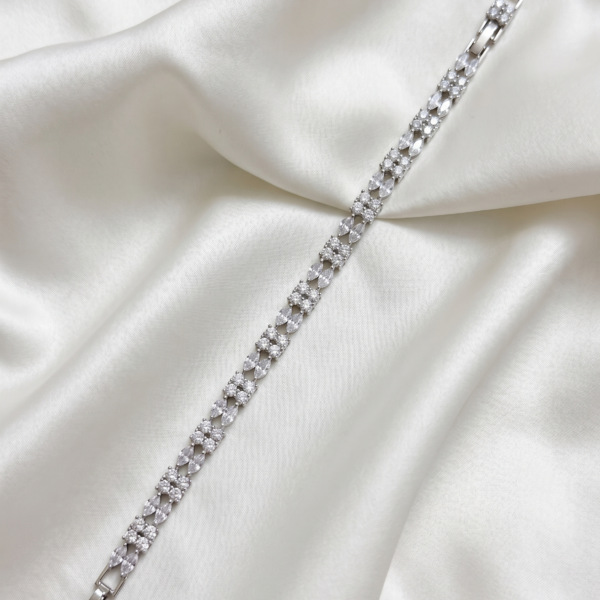 Bracelet - Double Crystal Row