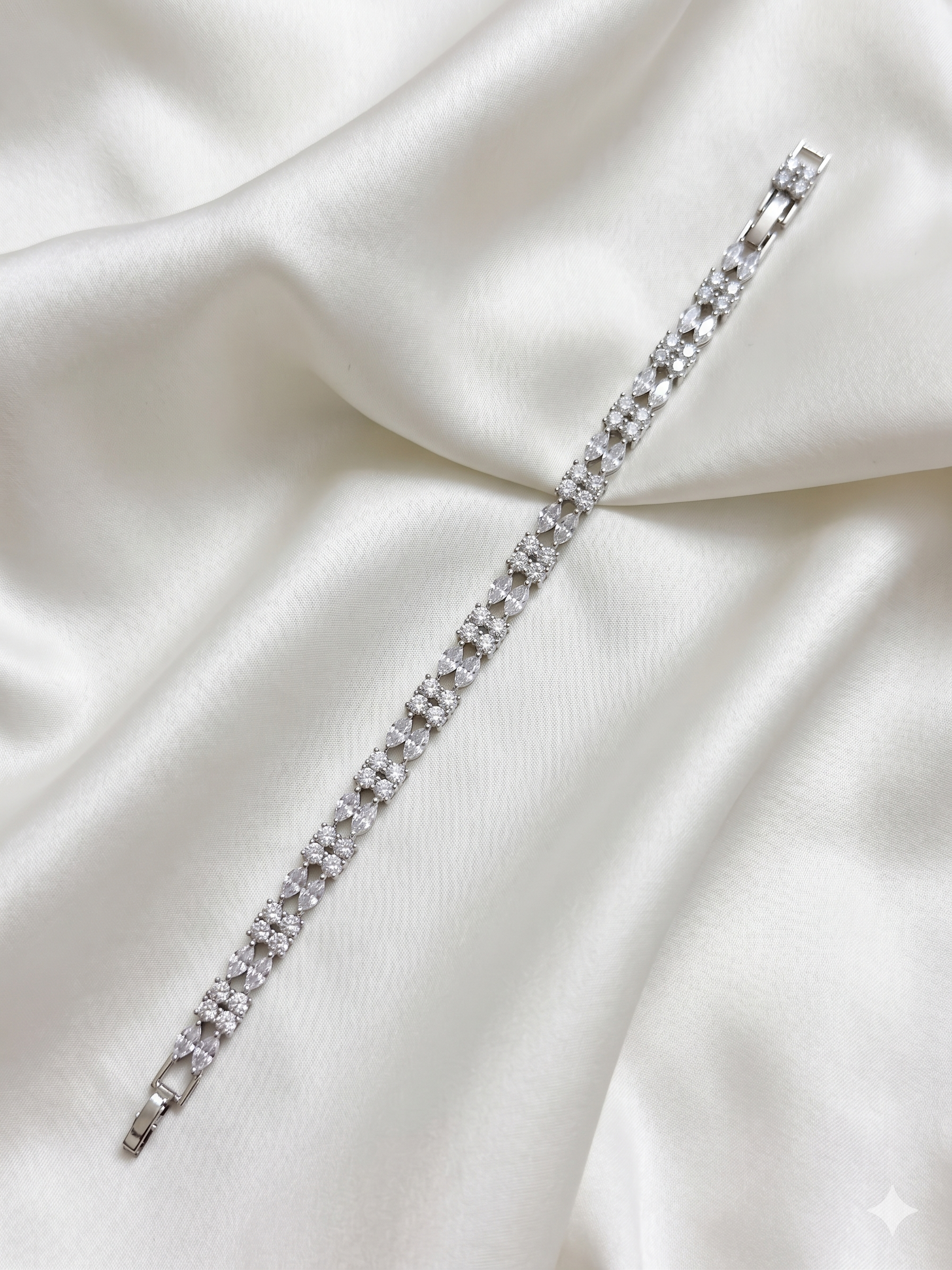 Bracelet - Double Crystal Row