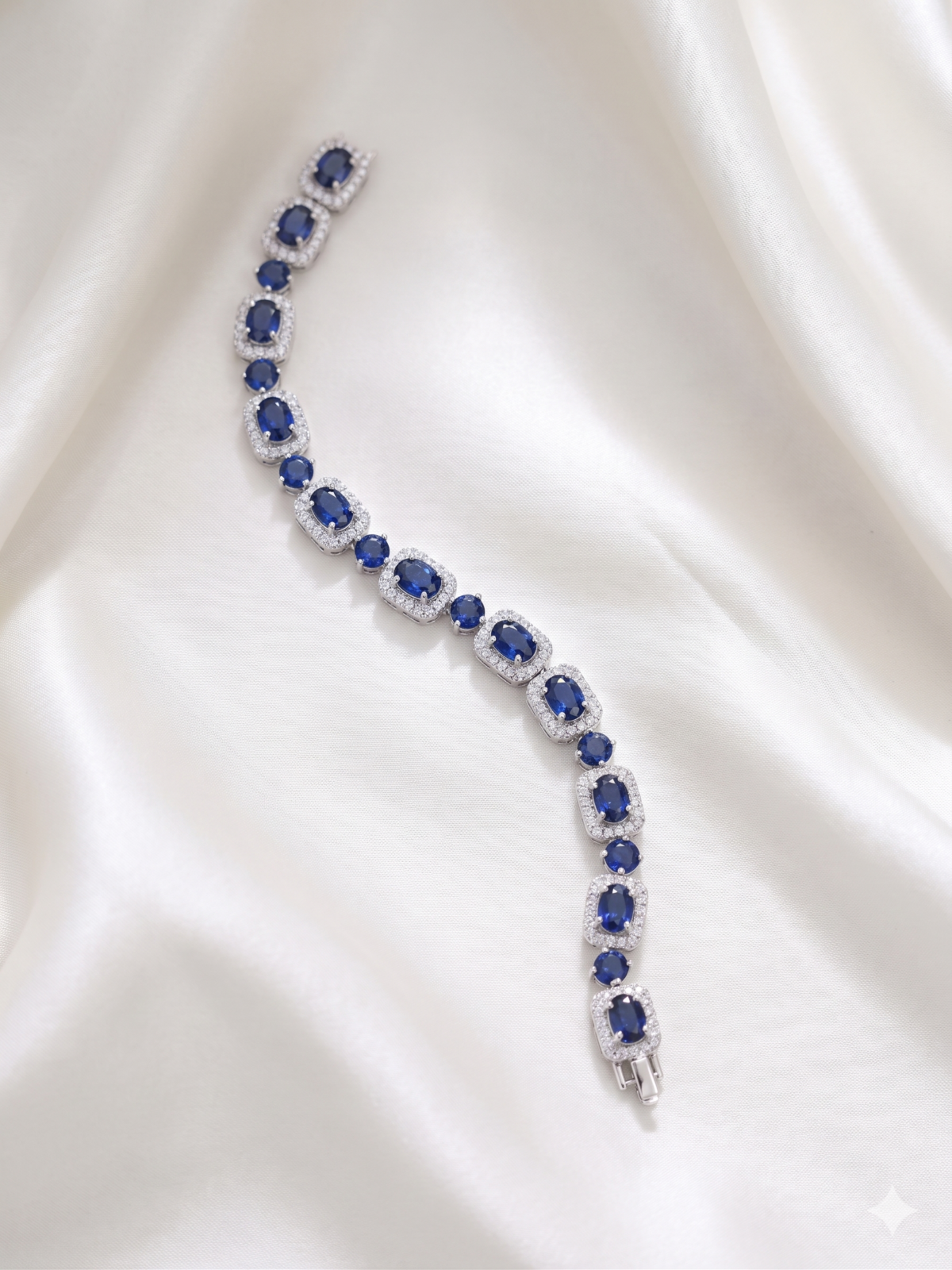 Bracelet - Sapphire Oval Crystal