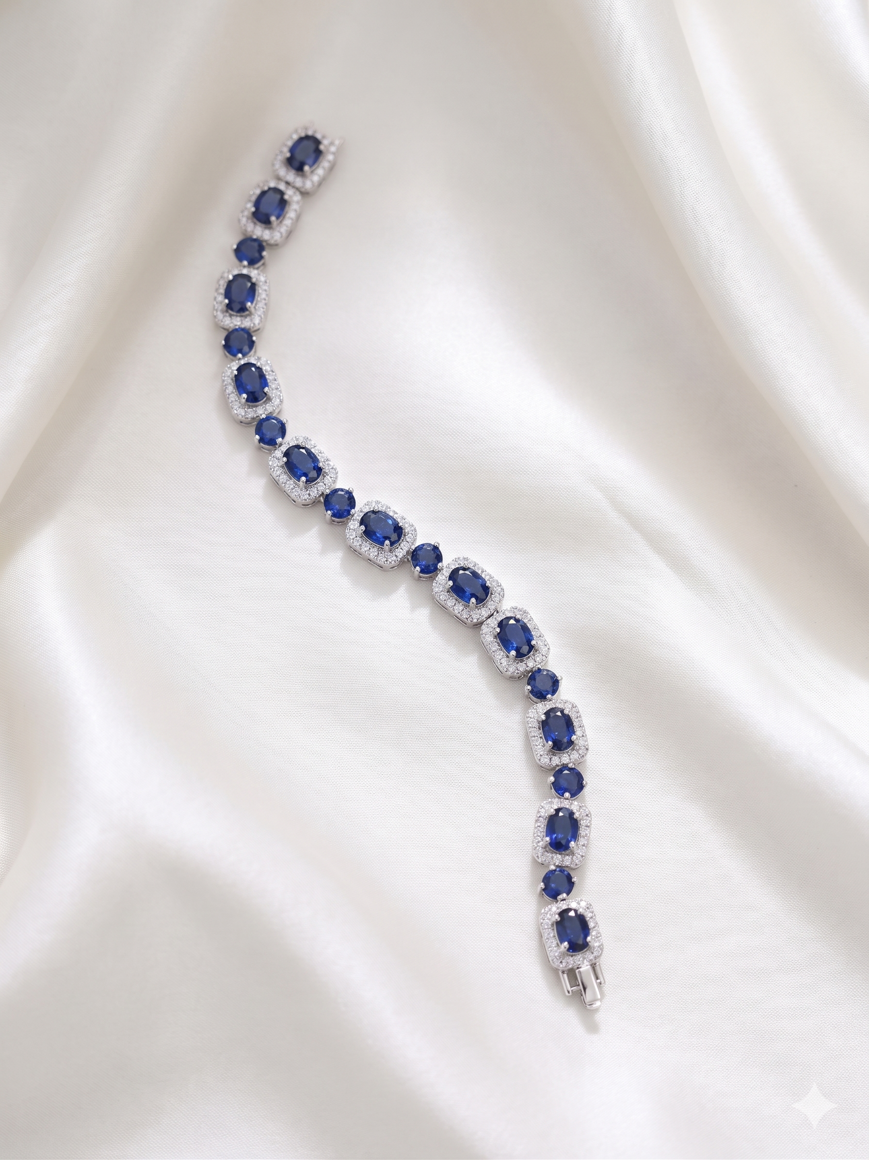Bracelet - Sapphire Oval Crystal