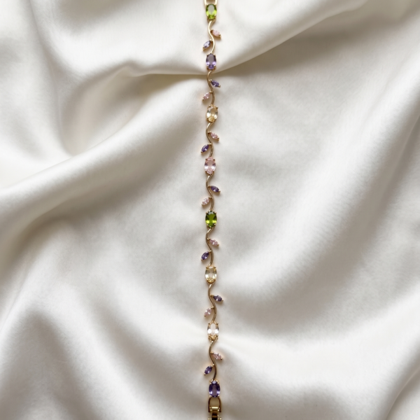 Bracelet - Multicolor Gold Tulip