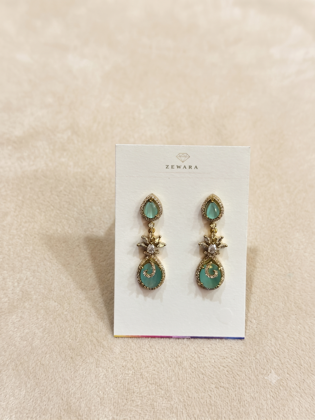 South Indian Earrings - Mint Cover