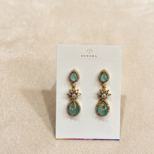 South Indian Earrings - Mint Cover