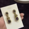 South Indian Earrings - Plum